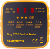 Verificador de tomadas Ermenrich Zing ST30