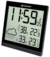 Estación Meteorológica Bresser TemeoTrend JC LCD RC (Reloj de pared), negro