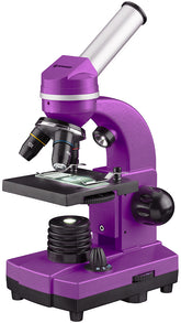 Microscópio Bresser Junior Biolux SEL 40-1600x, roxo