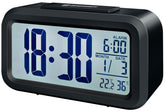 Despertador LCD MyTime Duo de Bresser, negro