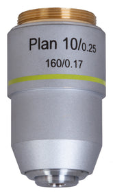 Objetiva acromática Levenhuk MED 10x Plan