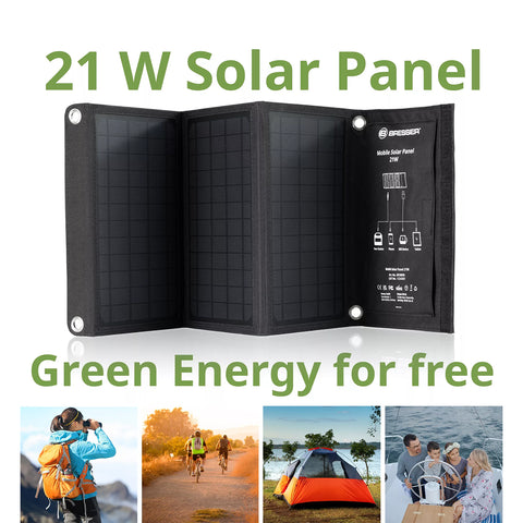 Bresser Mobile Solar Charger 21 Watt with USB