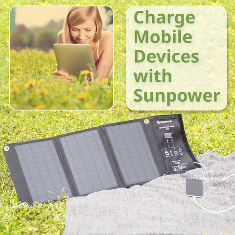 Bresser Mobile Solar Charger 21 Watt with USB