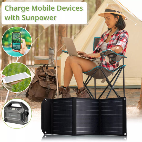 Bresser Mobile Solar Charger 40 Watt with USB