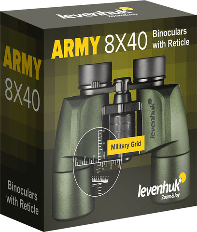 Binóculos Levenhuk Army 8x40 com retículo