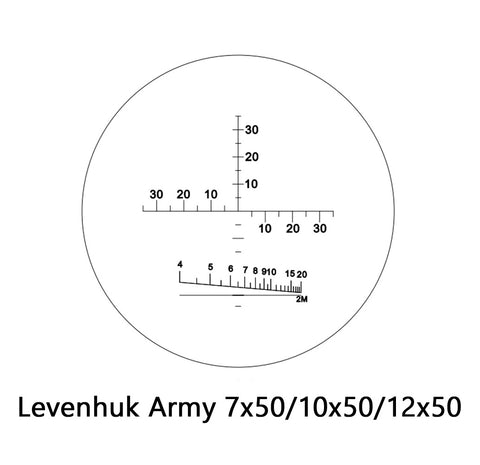 Prismáticos Levenhuk Army 12x50 con retículo