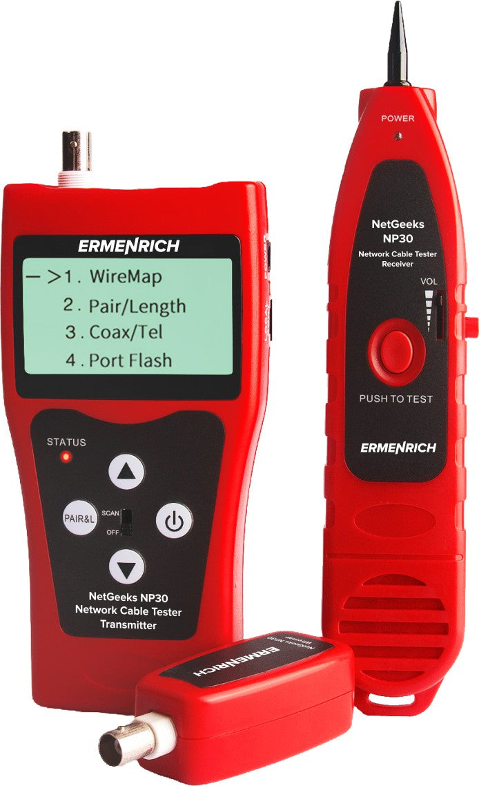 Ermenrich NetGeeks NP30 Network Cable Tester – Madeira Optics