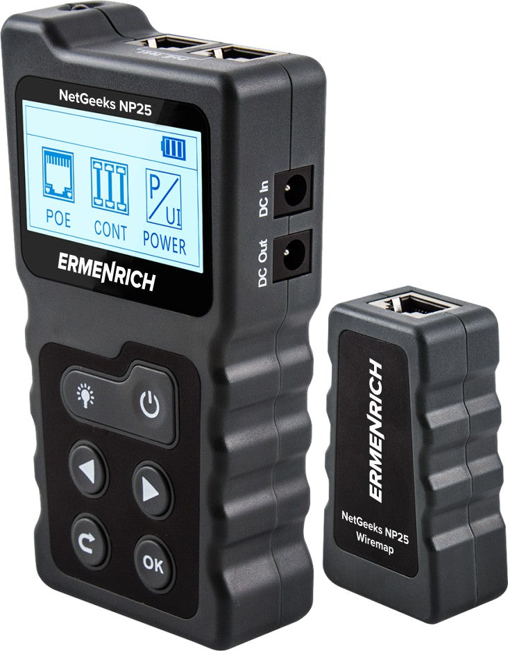 Ermenrich NetGeeks NP25 PoE Tester – Madeira Optics
