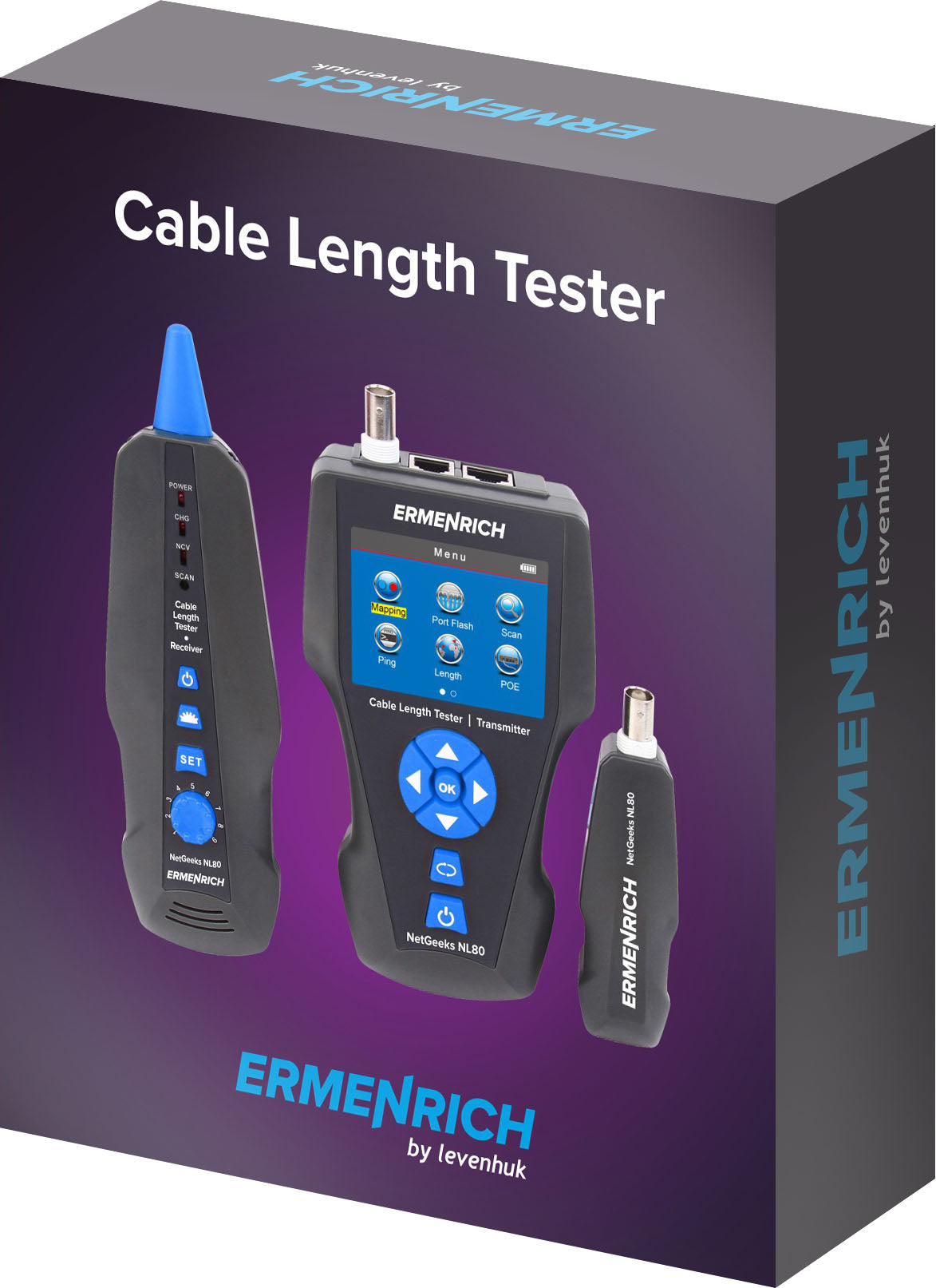 Ermenrich NetGeeks NL80 Cable Length Tester – Madeira Optics