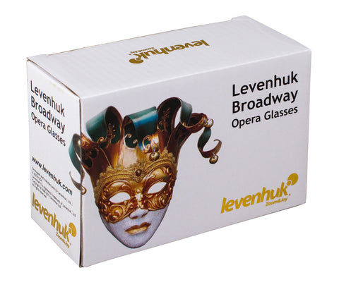 Óculos de ópera Levenhuk Broadway 325F (branco com luz LED e corrente)