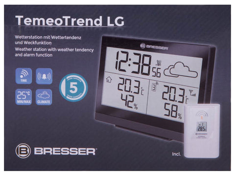 Bresser TemeoTrend LG RC Weather Station, black