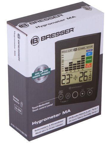 Bresser Mould Alert Hygrometer, black