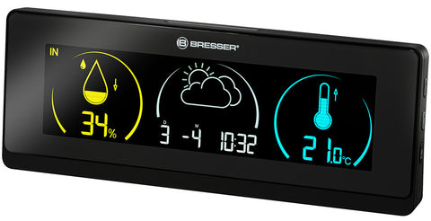 Bresser Temeo Life Weather Station with Color Display, black