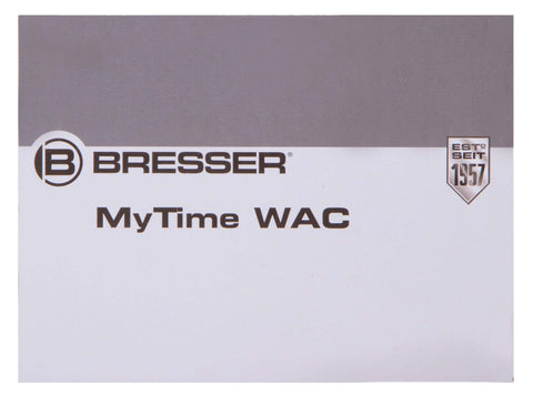 Despertador de mesa Bresser MyTime WAC, preto