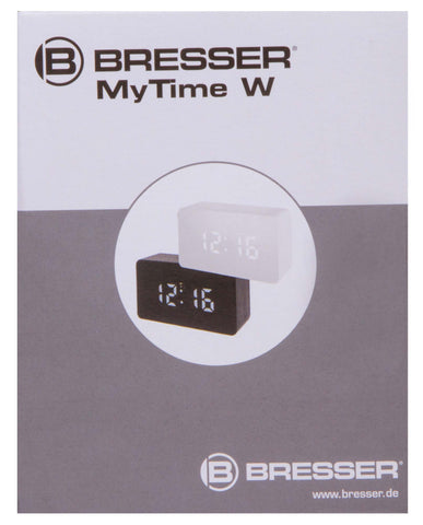 Bresser MyTime W Color LED Tabletop Alarm Clock, black