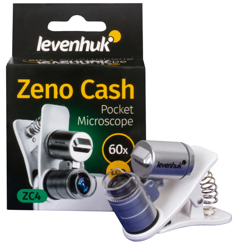 Microscopio de bolsillo Levenhuk Zeno Cash ZC4