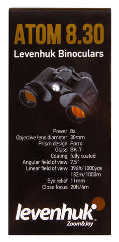 Levenhuk Atom 8x30 Binoculars