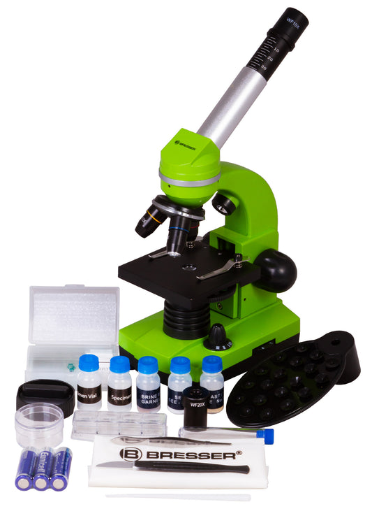 Bresser Junior Biolux SEL 40–1600x Microscope, green