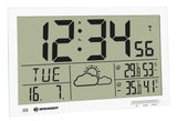 Bresser MyTime Jumbo LCD Wall Clock, white