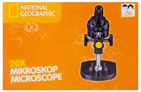Microscópio Bresser National Geographic 20x, monocular