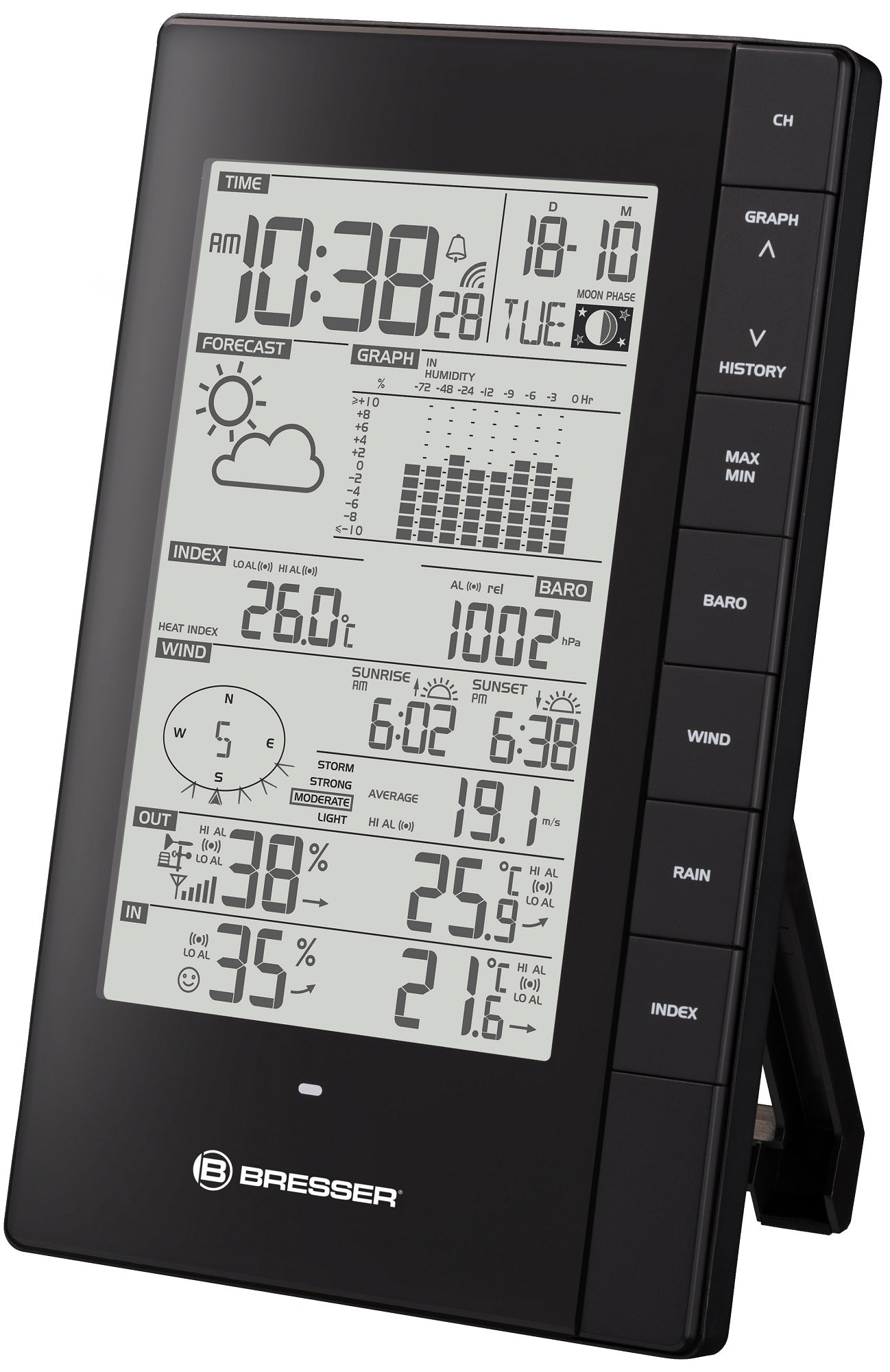 Bresser PC Weather Station with 5-in-1 Outdoor Sensor – Madeira Optics