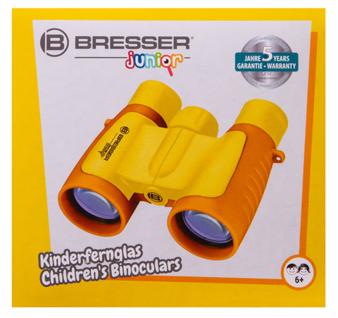 Binocular Bresser Junior 3x30 para niños, amarillo