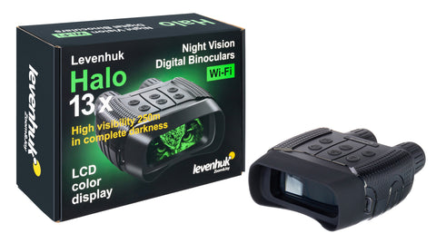 Prismáticos digitales de visión nocturna Levenhuk Halo 13x Wi-Fi
