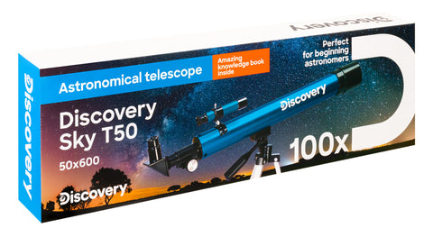 Telescópio Discovery Sky T50 com livro