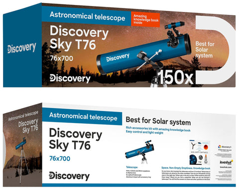 Telescopio Discovery Sky T76 con libro