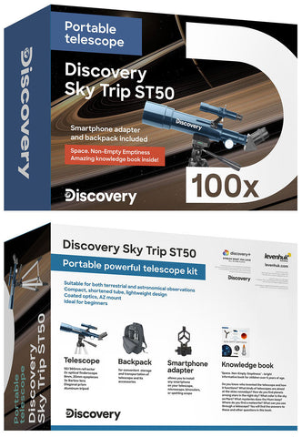 Telescópio Discovery Sky Trip ST50 com livro