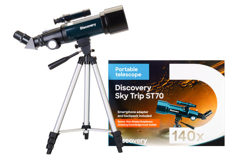 Telescópio Discovery Sky Trip ST70 com livro
