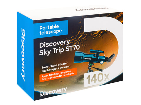 Telescopio Discovery Sky Trip ST70 con libro