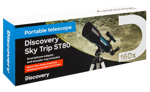 Telescopio Discovery Sky Trip ST80 con libro