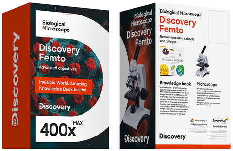 Microscópio Discovery Femto Polar com livro