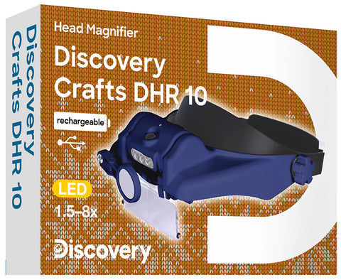 Lupa recarregável de 10 cabeças Discovery Crafts DHR