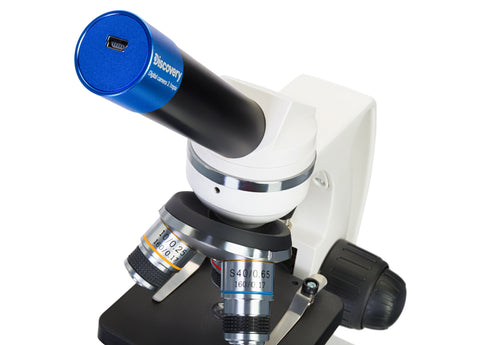 Microscopio digital Discovery Femto Polar con libro