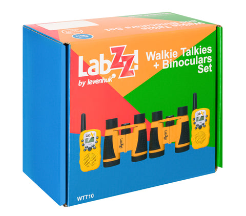 Set de walkie talkie y prismáticos Levenhuk LabZZ WTT10