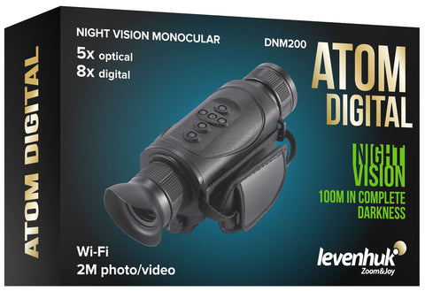 Monocular de visão nocturna Levenhuk Atom Digital DNM200