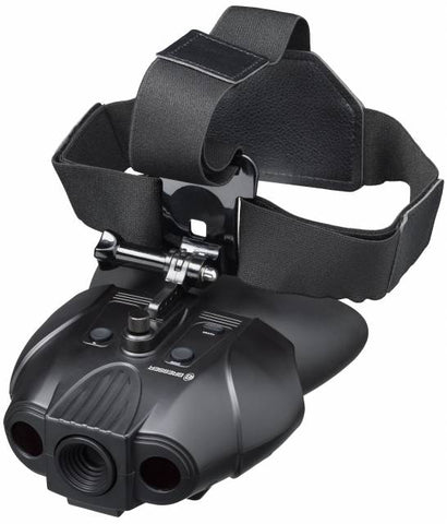 Binoculares digitales de visión nocturna Bresser 1-2x, con soporte para la cabeza