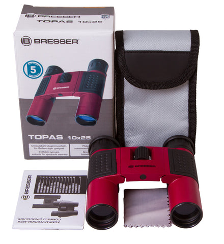 Bresser Topas 10x25 Red Binoculars