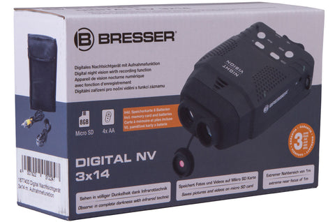 Monocular digital de visión nocturna Bresser 3x14 con función de grabación