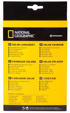 Carregador de energia solar 4 em 1 Bresser National Geographic