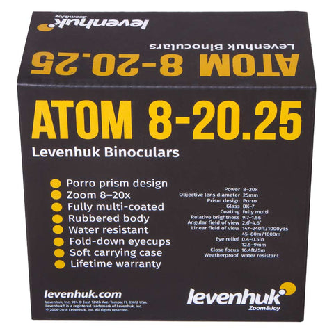 Binóculos Levenhuk Atom 8-20x25