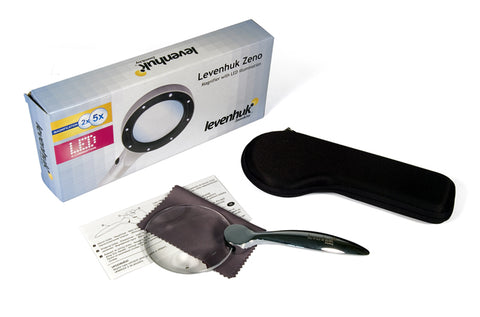 Levenhuk Zeno 100 Magnifier, 2.5/5x, 78/19 mm, Metal