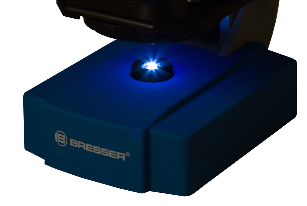 Bresser Junior 40–640x Microscope, blue