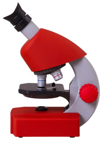 Microscopio Bresser Junior 40-640x, rojo