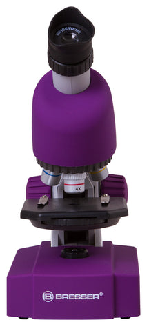 Microscópio Bresser Junior 40-640x, violeta