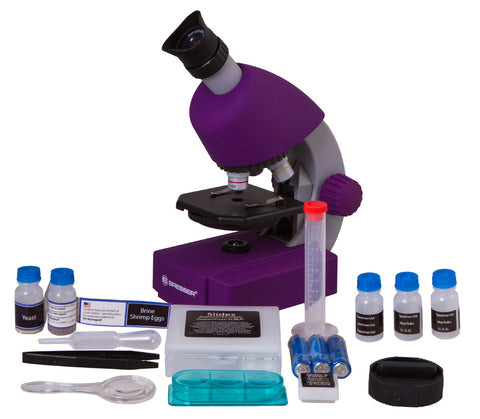Microscopio Bresser Junior 40-640x, violeta